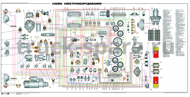 Схема электрооборудования Урал
